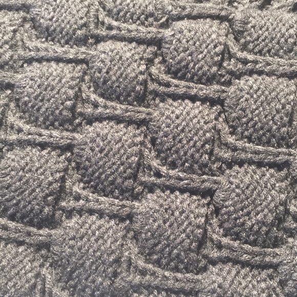 Elodie Grey Sweater with basket weave sleeves L - Picture 2 of 6